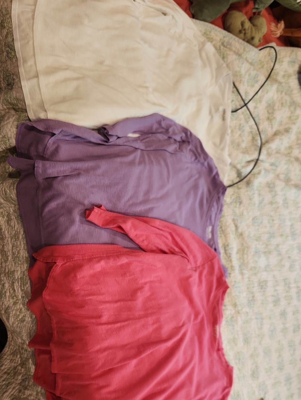 Kirkland Signature Long-Sleeve Tops in Pink, Lavender, and Cream